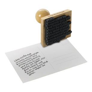 Grussstempel fuer die Urlaubspost 